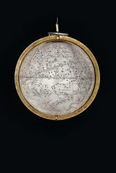 Kaksi poikkeuksellista maapalloa ja taivaallista maapalloa, joita tukevat Hercules ja Atlas, Augsburg, 1697-1699