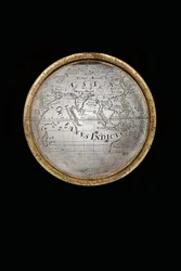 Kaksi poikkeuksellista maapalloa ja taivaallista maapalloa, joita tukevat Hercules ja Atlas, Augsburg, 1697-1699