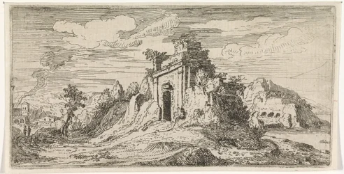 Maisema portin raunioilla