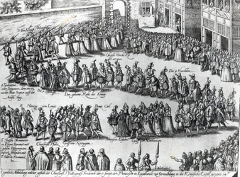Kulkue Frederick V:n, vaaliruhtinas Palatinuksen ja prinsessa Elisabetin häihin, n. 1613