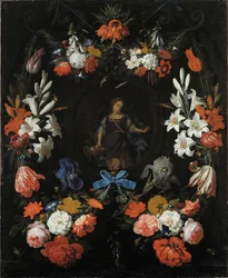 Kukkien seppele, noin 1675