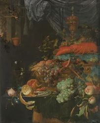 Hedelmäinen asetelma ja kultasirkku