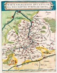 Ducatus Wirtenbergensis Todellinen kuvaus, julkaistu Tubingissa 1558