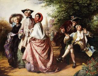 Kettu ja viinirypäleet, 1858