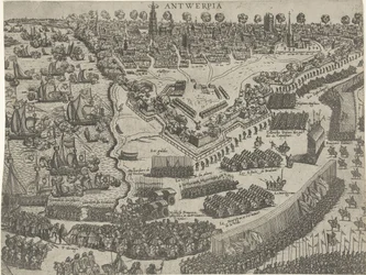 Anjoun herttuan saapuminen Antwerpeniin ja Orangen prinssin vastaanotto, 1582