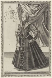 Abraham de Bruyn - Maria Itävallan Maria, Kaarle V:n tytär.