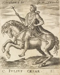 C. Julius Caesar teoksesta Kaksitoista keisaria hevosella, n. 1565-1587.