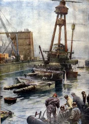 Saksalainen taistelulaiva Hindenburg, joka upposi Scapa Flow