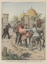 Kiihkeiden intohimojen maissa rakastajan dramaattinen tytön sieppaus Sisiliassa