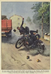 Traagisen kohtalon johdosta kaksi pappien ohjaamaa moottoripyörää törmäsivät tiellä?