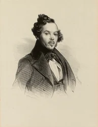 Piirtäjä ja litografi Emilien Desmaisonsin (1812-1880) muotokuva (IFF 65)