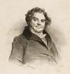Muotokuva Eugène Vidocqista (1775-1857), seikkailijasta ja turvallisuuspoliisin johtajasta.