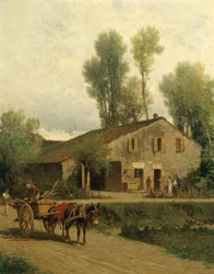 Talo, jossa Giuseppe Verdi syntyi (öljy kankaalle)