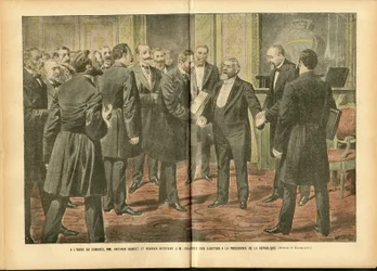 Kuva Achille Lemotista (1846-1909) Le Pelerinissä, 28.1.2006 - Vaalit, tasavallan presidentti - Fallieres Armand (1841-1931)