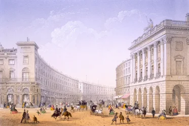 The Quadrant and Regent Street, Lontoo, 1862.