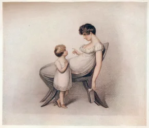 En voinut oppia kirjaani Mama, c1810