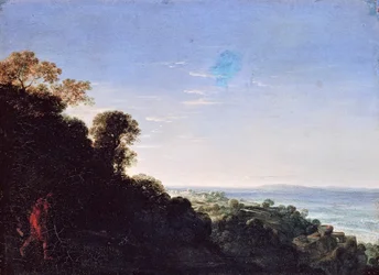 Aurora (Morgenlandschaft, Aamumaisema), Adam Elsheimerin (1578-1610) maalaus