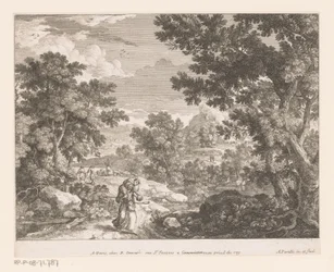 Maisema Kristuksen kanssa, lammas olkapäillään