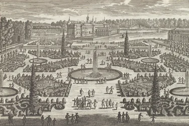 Chantillyn Orangerien parterre, 1680- ja 1680-luvut.