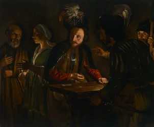 Pyhän Pietarin kieltäminen, noin 1627 (öljy kankaalle).