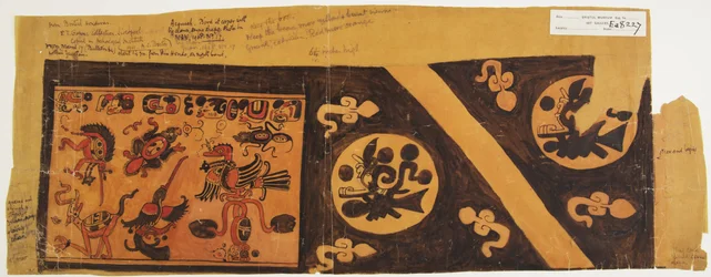 Suunnittelu ruukusta British Hondurasista (Belize), Yucatanista (akvarelli)