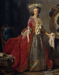 Muotokuva Maria Adelaide Ranskalaisesta (1732-1800), joka tunnetaan nimellä Madame Adelaide.