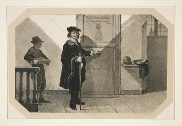 Rembrandt matkalla tohtori Tulpin anatomiselle oppitunnille