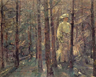 Nainen metsässä, 1906