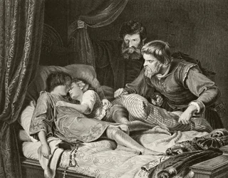 Prinssien Edwardin ja Richardin murha Lontoon Towerissa, William Hickman Smith Aubreyn (1858-1916) teoksesta 