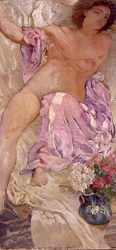 Nu amb flors, 1910. finlandès