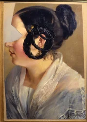 Naisen muotokuva. Katkelma (Caroline tai Friederike Arnold)