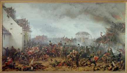La Haye Sainte -tilan puolustus, Waterloon taistelu, Napoleonin lopullinen tappio (öljy kankaalle)
