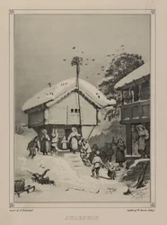 Kuvitus otettu kirjasta Norge fremstillet i Tegninger av Asbjørnsen, P.Chr. og utgitt av Chr. Tønsberg (nro, 1848).