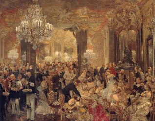 Illallinen tanssiaisissa, 1878