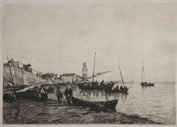 Kalastusveneiden paluu Colliouressa, lähellä Espanjan rajaa, 1878.