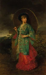 Helene of Mecklenburg-Schwerin 1814-1858, Orleansin herttuattaren muotokuva, 1883.