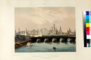 Näkymä Moskovan Kremliin: Cuvillier, Adolphe (aktiivinen 1830-1840)