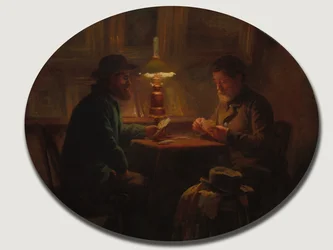Korttipeli isä Martinissa, 1859.