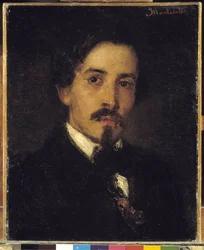 Taidemaalari Ferdinand Violan oletettu muotokuva, 1859 (öljy kankaalle)