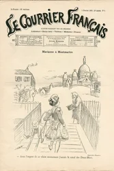 Kansi "" Le Courrier francais"", numero 5, Satirical in B & W