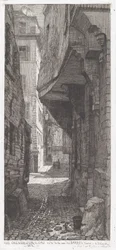 Rue Grenier veden päällä, rue des Barresin vieressä