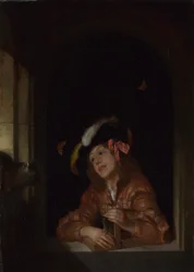 Poika hiirenloukun kanssa, 1678