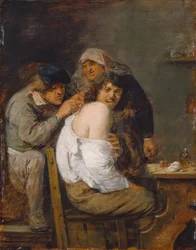 Selkäoperaatio, noin 1636 (öljy puulle)