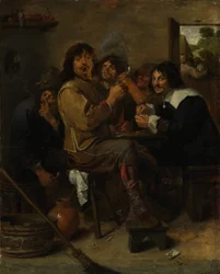 Tupakoitsijat, noin 1636