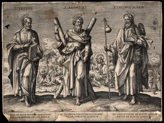 Apostoli Pietari, apostoli Andreas ja Jaakob vanhempi