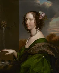 Lucy Hayn (os. Percy) muotokuva Carlislen kreivitär, n. 1660-1665 (öljy kankaalle)