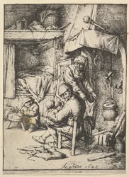 Isä ruokkimassa lastaan, 1610-85.