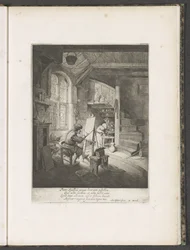 Taidemaalari studiossaan
