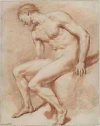 Istuva miesmalli