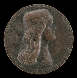 Ferdinand II Aragonialainen, kuoli 1496, Capuan prinssi ja Napolin kuningas 1495 [kääntöpuoli], 14951496.